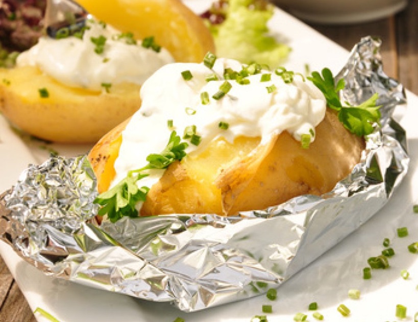 Glutenfrei kochen - Ofenkartoffel mit Dip