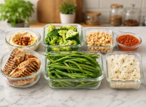 Meal Prep leicht für die Woche vorbeiret.