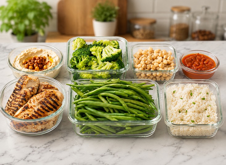 Meal Prep leicht für die Woche vorbeiret.