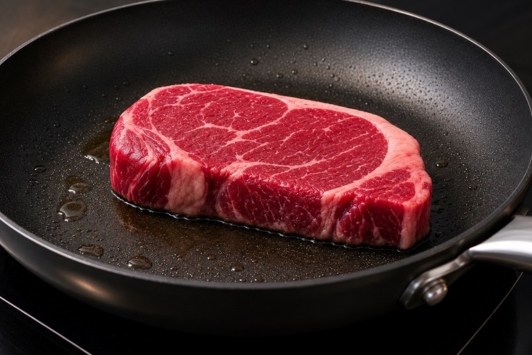 Fleisch braten - Steak