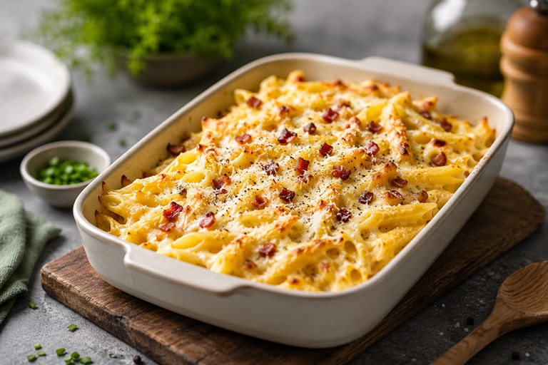 Carbonara Pasta Auflauf