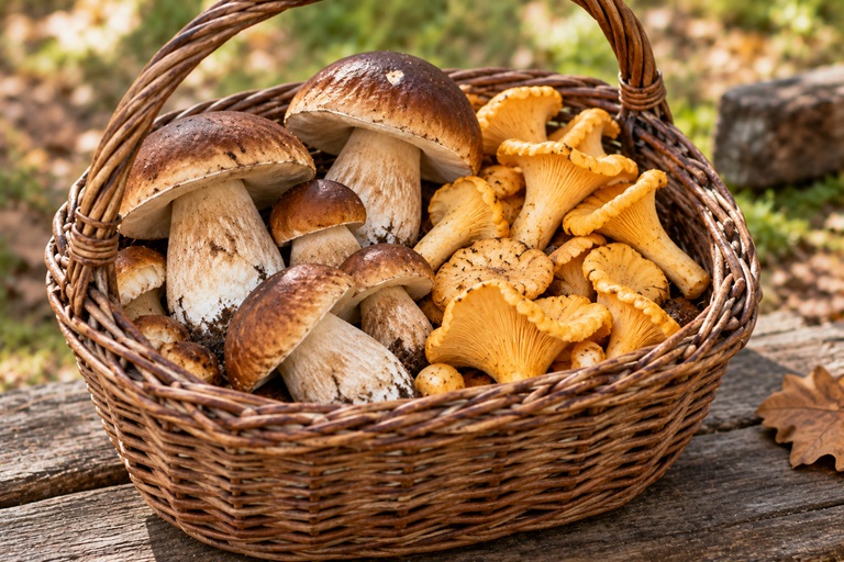 Pilze in der österreichischen Küche mit Eierschwammerln und Steinpilzen